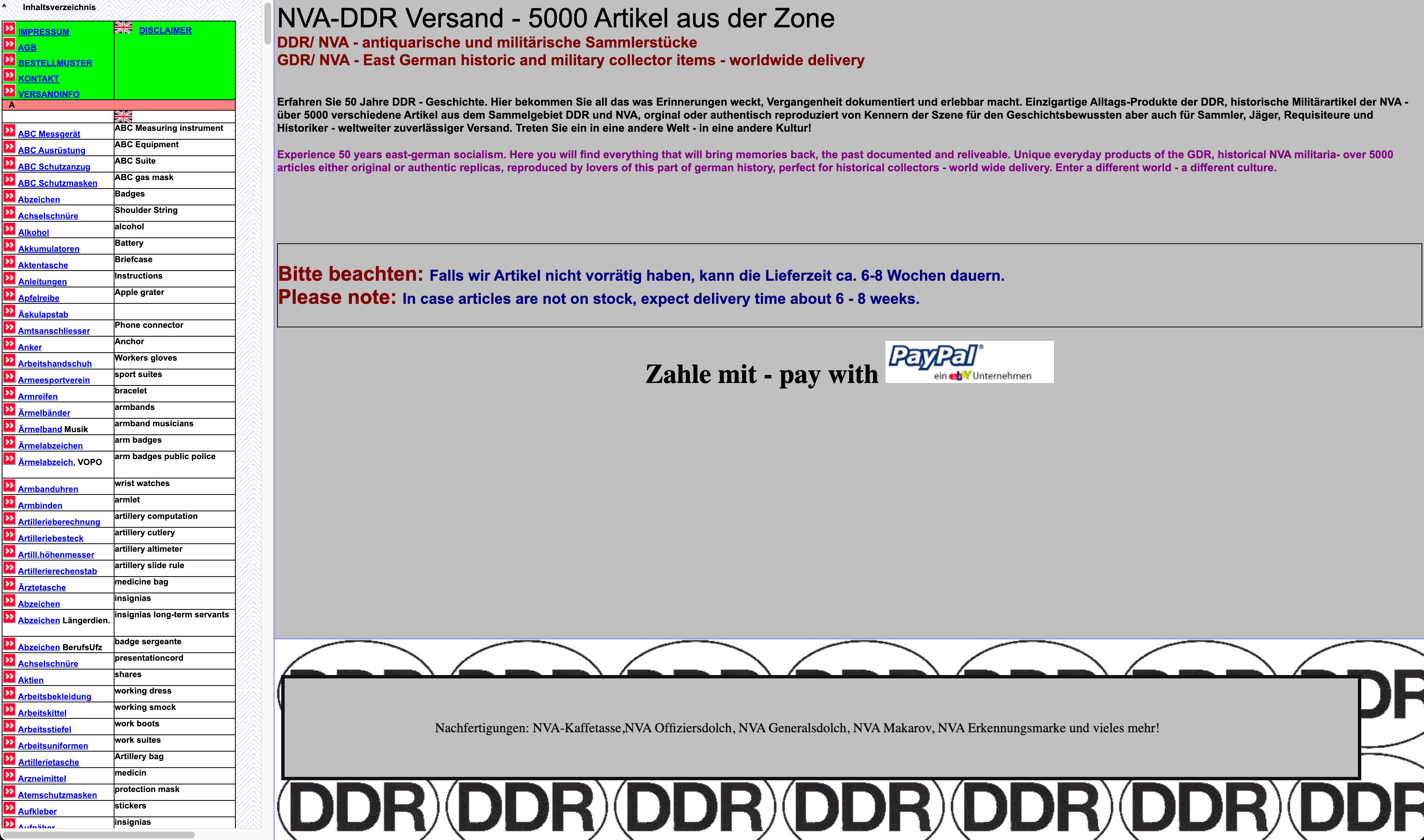 Alter Webstore